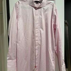 Sarar Neck 17 and 34/35 Pink Button-Up Shirt